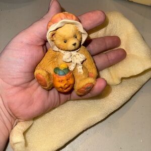 Cherished Teddies “Connie” Orange and Cream Bear Figurine